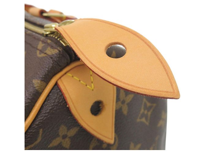 Borsa Louis Vuitton Speedy 35 Monogram Marrone Monogramma - vista 9