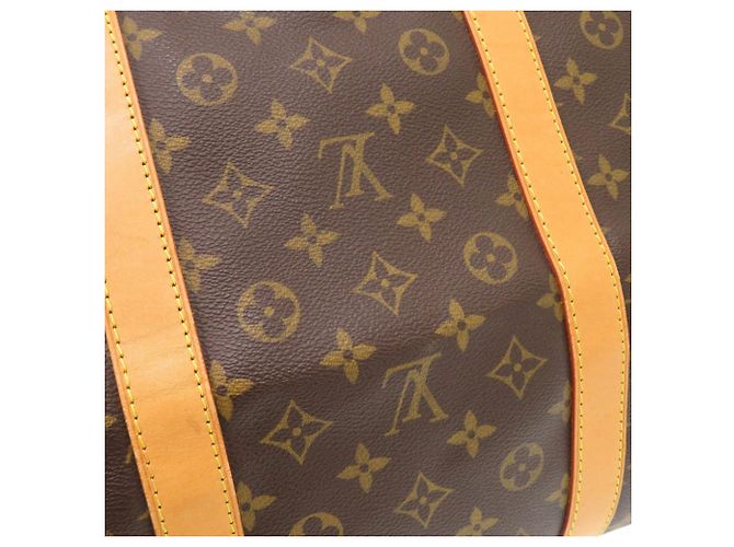 Borsa Louis Vuitton Keepall Bandoulière 60 Monogram Marrone Monogramma - vista 9