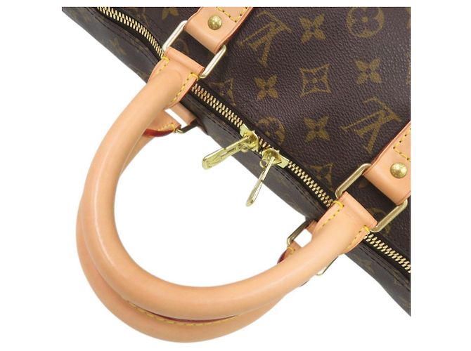 Borsa Louis Vuitton Keepall Bandoulière 50 Monogram Marrone Monogramma - vista 6