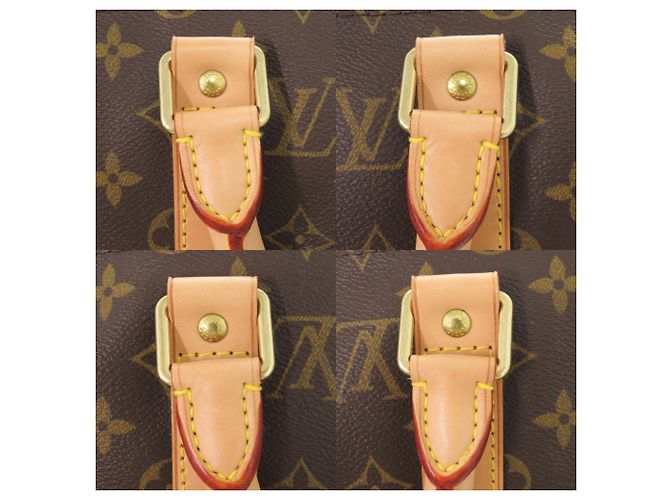Borsa Louis Vuitton Keepall Bandoulière 50 Monogram Marrone Monogramma - vista 7