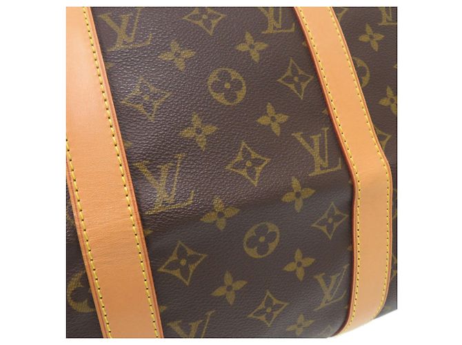 Borsa Louis Vuitton Keepall Bandoulière 50 Monogram Marrone Monogramma - vista 8