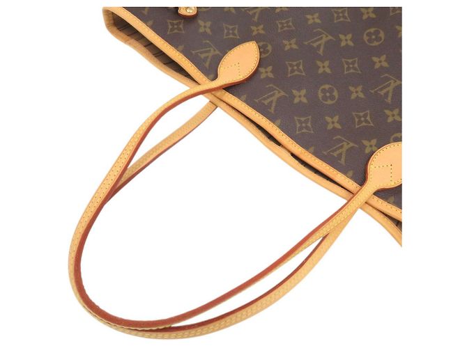 Borsa Tote Louis Vuitton Neverfull MM Monogram Marrone Monogramma - vista 7