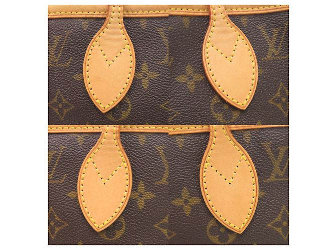 Borsa Tote Louis Vuitton Neverfull MM Monogram Marrone Monogramma - vista 8