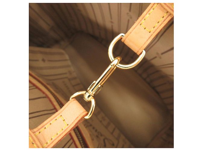 Borsa Tote Louis Vuitton Neverfull MM Monogram Marrone Monogramma - vista 9