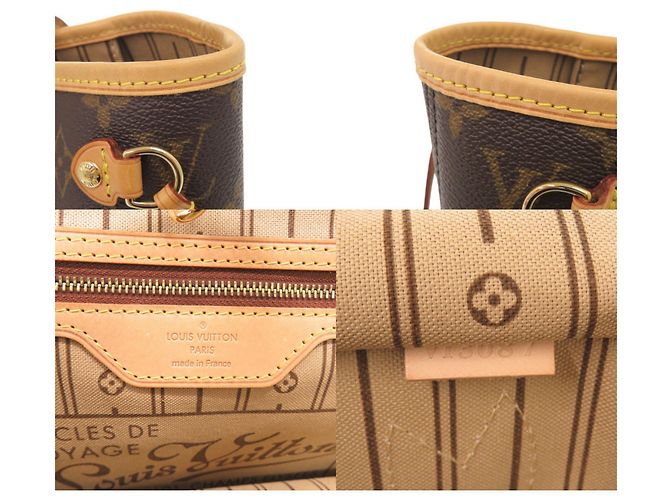 Borsa Tote Louis Vuitton Neverfull PM Monogram Beige Monogramma - vista 10