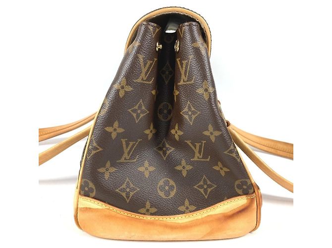 Borsa Tote Louis Vuitton Monogram Beverly GM Marrone - vista 3