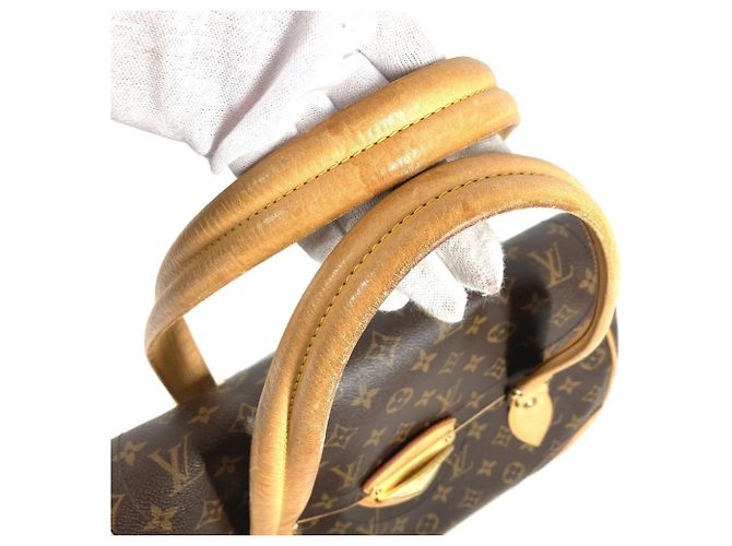 Borsa Tote Louis Vuitton Monogram Beverly GM Marrone - vista 8