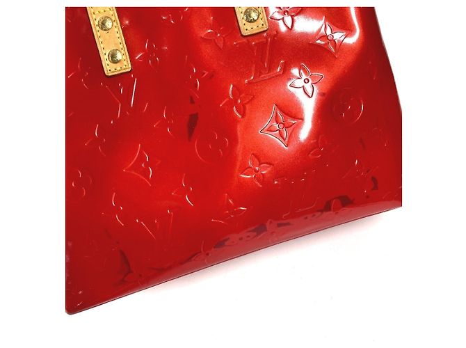Borsa Louis Vuitton Monogram Vernis Lead PM Rosso - vista 11