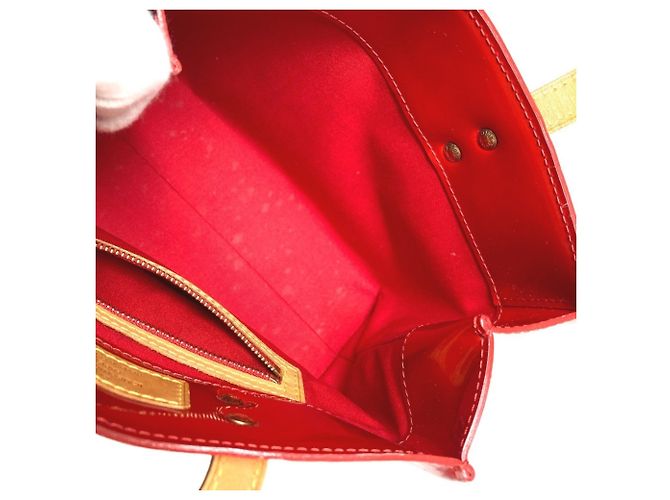 Borsa Louis Vuitton Monogram Vernis Lead PM Rosso - vista 15