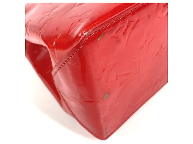 Borsa Louis Vuitton Monogram Vernis Lead PM Rosso - vista 7