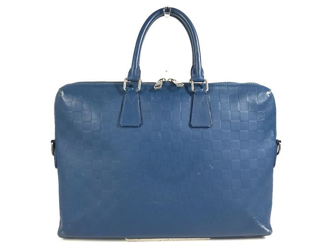 Bolso Port Document Jour Louis Vuitton Damier Infini Azul - vista 2