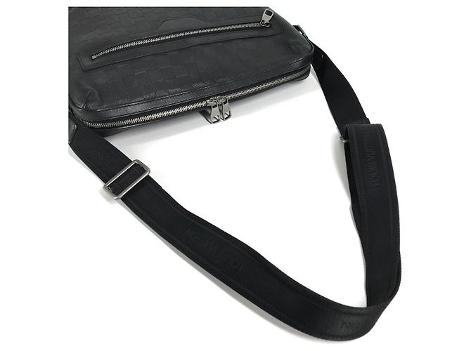 Borsa Louis Vuitton Damier Infini Calypso MM Nero - Ansicht 10