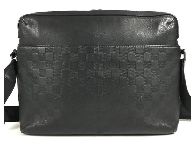 Borsa Louis Vuitton Damier Infini Calypso MM Nero - Ansicht 2
