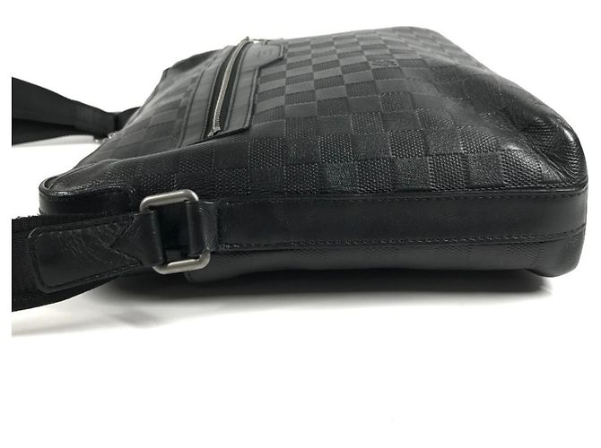 Borsa Louis Vuitton Damier Infini Calypso MM Nero - Ansicht 3