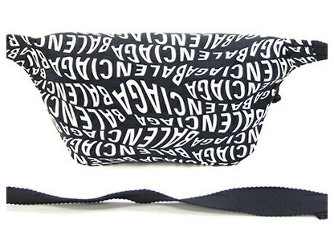 Borsa a tracolla Wheel di Balenciaga Nero Bianco - vista 2