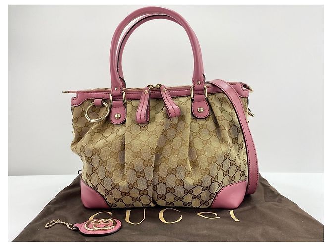 Borsa Tote 2-Way Sukey Gucci Rosa - vista 12