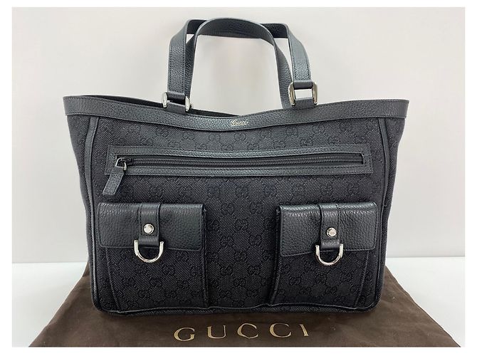Borsa Tote Gucci Abbey - Nero - vista 11