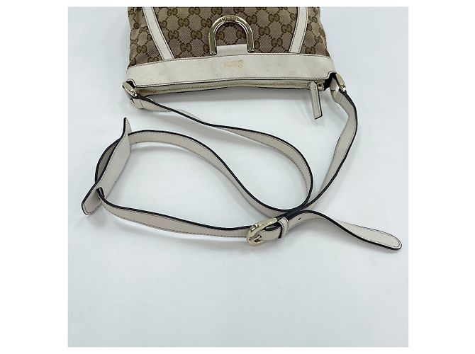 Borsa a Spalla Gucci Abbey - Beige - vista 10