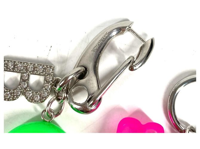 Balenciaga Ohrringe mit mehrfarbigen Strasssteinen Silber Mehrfarben - Ansicht 5