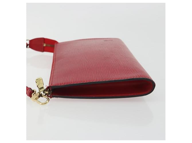 Louis Vuitton Pochette Accessoires Epi Medium Rosso - vista 4