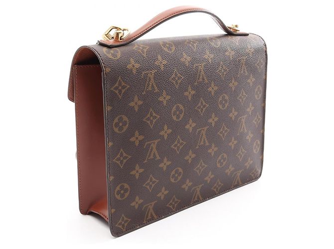 Borsa 2-Way Louis Vuitton Monceau Marrone - vista 2