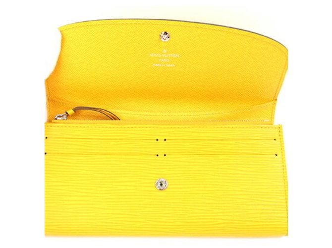 Louis Vuitton Epi Leder Bi-fold Long Wallet Gelb - Ansicht 3