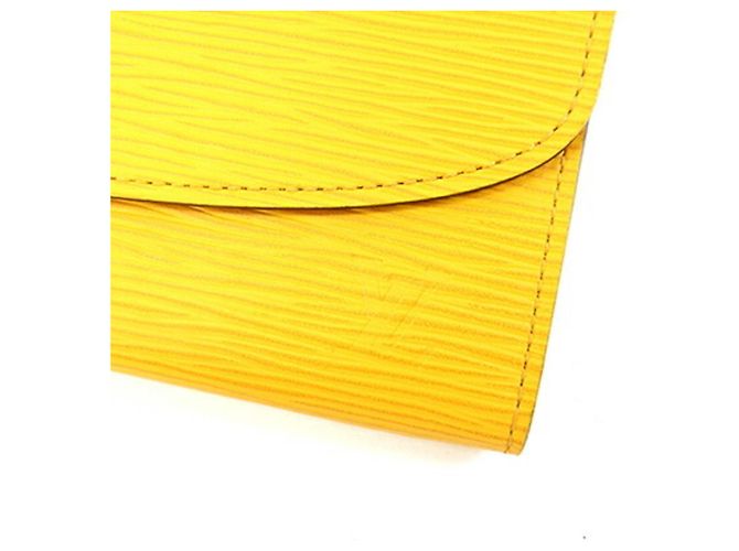 Louis Vuitton Epi Leder Bi-fold Long Wallet Gelb - Ansicht 6