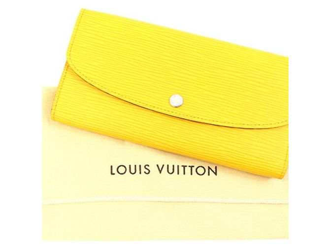 Louis Vuitton Epi Leder Bi-fold Long Wallet Gelb - Ansicht 9