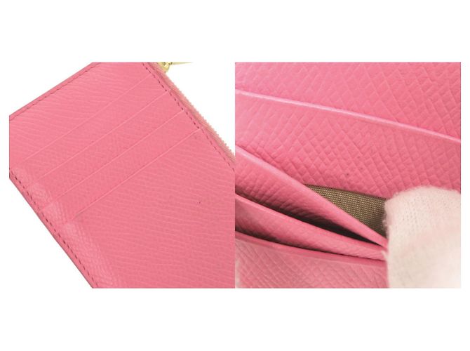 Céline Celine Pink Leather Compact Zip Card Holder - view 10