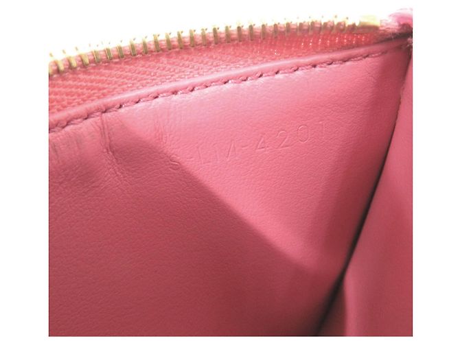 Céline Celine Pink Leather Compact Zip Card Holder - view 7