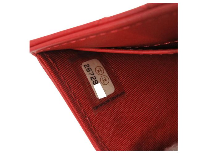 Cartera compacta plegable 2.55 Chanel Roja - vista 8