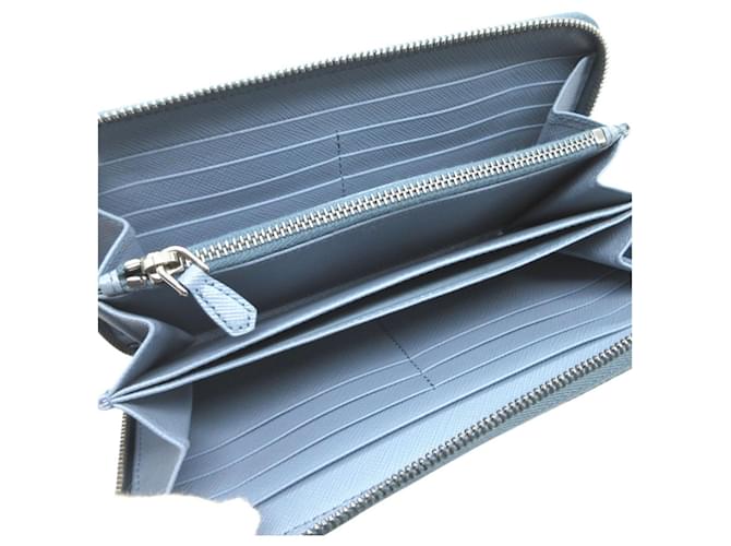 Saffiano Cartera larga Ramage Prada Azul - vista 3
