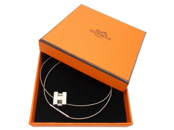 Hermès Collar Hermes Cage d'H H-cube Plata Crudo - vista 2