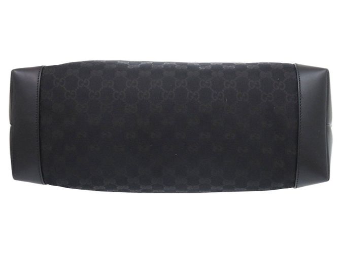 Borsa Tote Gucci GG Canvas nera Nero - vista 4