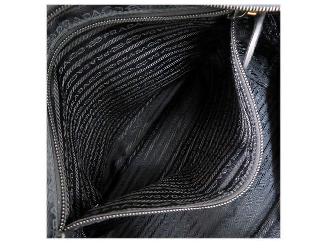 Bolso Tote de Nylon Negro Prada - vista 6