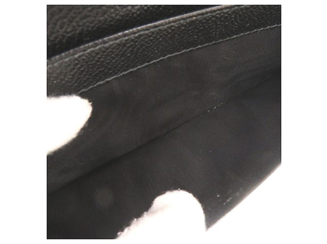 Prada Navy Leather Long Wallet Navy blue - view 7
