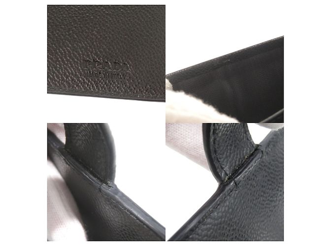Prada Navy Leather Long Wallet Navy blue - view 9