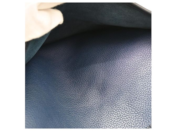 Hermès Borsa Hermes Evelyne Gen III Clemence PM Blu - vista 6