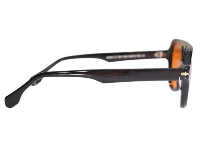 Autre Marque BALI Eyewear S2302 Occhiali da sole Aviator Neri - Lenti Ambra Nero - vista 6