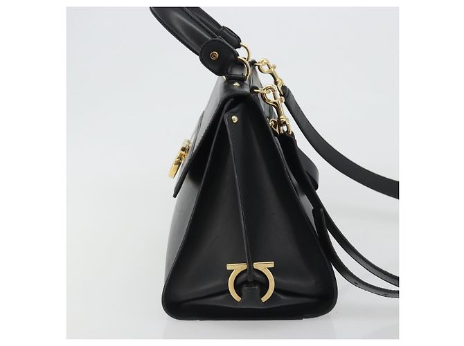 Salvatore Ferragamo Sofia Satchel Smooth Leather Medium Black - view 3
