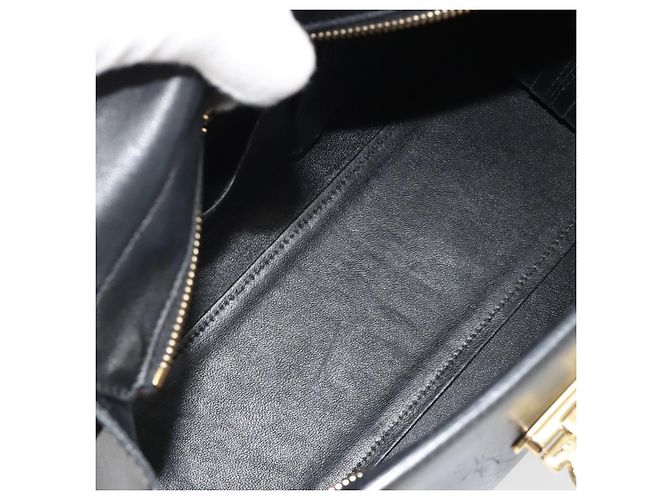 Salvatore Ferragamo Sofia Satchel Smooth Leather Medium Black - view 5
