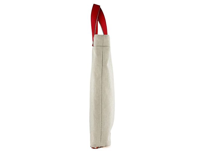 Hermès Hermes Petit H Sac de Toile Handbag Rosso - vista 2