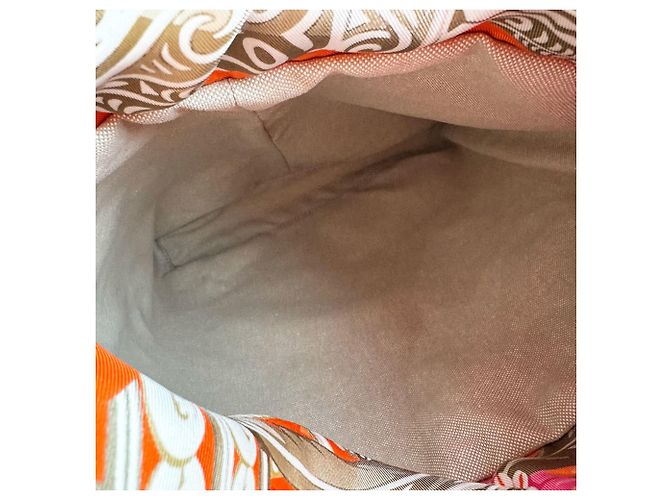 Hermès Hermes Petit H Sac de Toile Handbag Rosso - vista 5