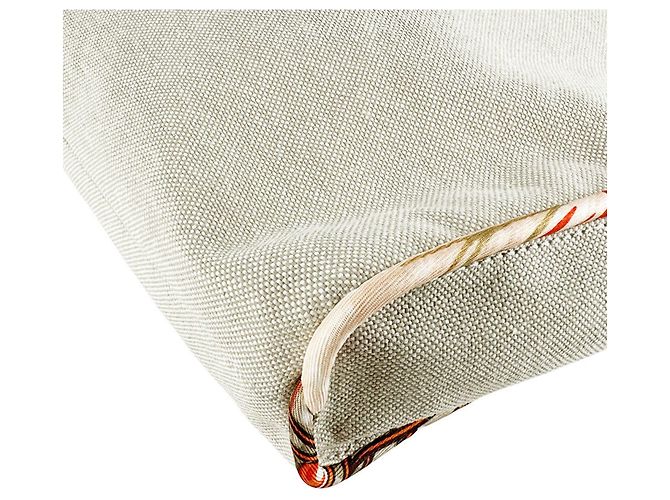 Hermès Hermes Petit H Sac de Toile Handbag Rosso - vista 9