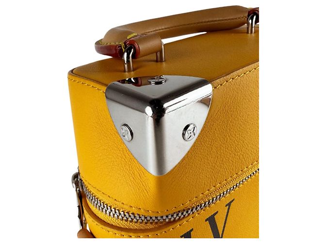 Louis Vuitton Saffron Leather Shoulder Bag Golden - view 7