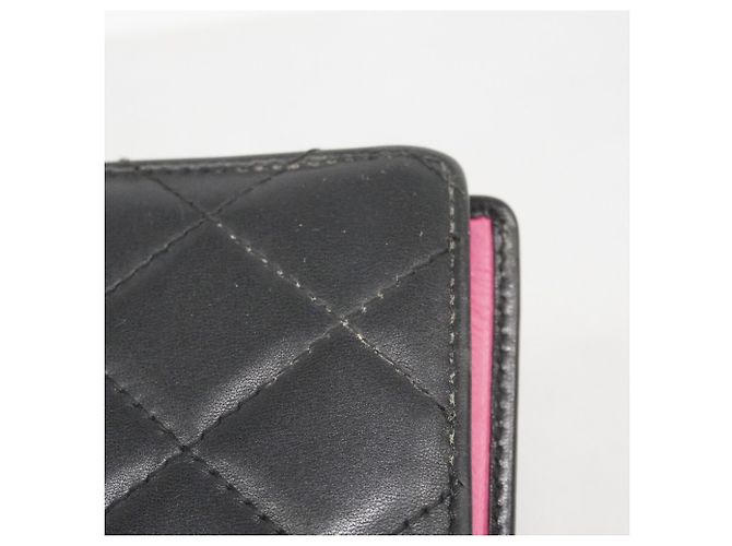 Cartera larga de cordero Cambon Chanel Negro - vista 11