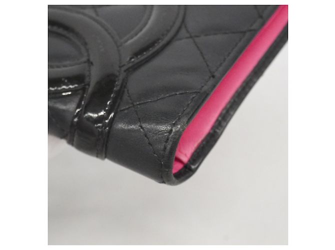 Cartera larga de cordero Cambon Chanel Negro - vista 8