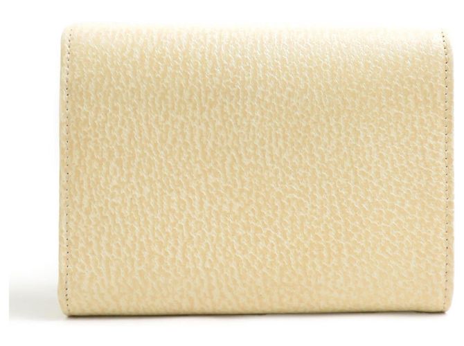 Fendi Tri-fold Wallet aus beigem Leder - Ansicht 2
