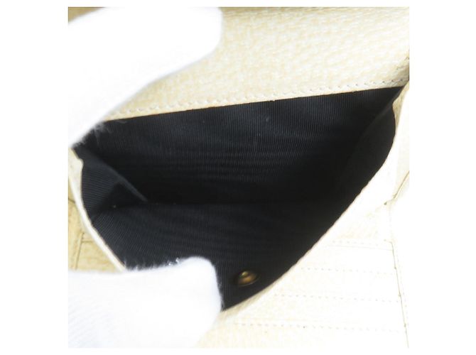 Fendi Tri-fold Wallet aus beigem Leder - Ansicht 4