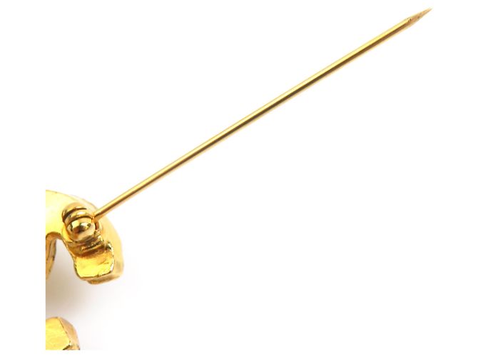 Spilla in metallo dorato Chanel D'oro - vista 6